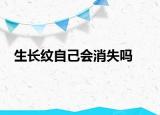 生长纹自己会消失吗