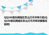 QQ163音乐网现在怎么打不开呀介绍(QQ163音乐网现在怎么打不开呀详细情况如何)