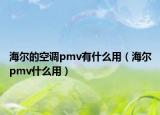 海尔的空调pmv有什么用（海尔pmv什么用）