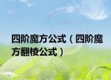 四阶魔方公式（四阶魔方翻棱公式）