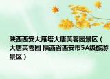 陕西西安大雁塔大唐芙蓉园景区（大唐芙蓉园 陕西省西安市5A级旅游景区）