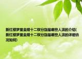 新红楼梦里金陵十二钗分别是哪些人演的介绍(新红楼梦里金陵十二钗分别是哪些人演的详细情况如何)