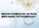 刚吃过柿子可以喝茶叶水吗（吃了柿子能喝茶叶水的吗吃了柿子可以喝茶叶水吗）