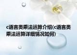 c语言类乘法运算介绍(c语言类乘法运算详细情况如何)