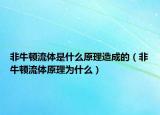非牛顿流体是什么原理造成的（非牛顿流体原理为什么）