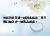 黄芪能跟茶叶一起泡水喝吗（黄芪可以和茶叶一起泡水喝吗）