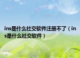 ins是什么社交软件注册不了（ins是什么社交软件）