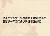 马来西亚留学一年费用多少介绍(马来西亚留学一年费用多少详细情况如何)
