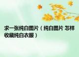 求一张纯白图片（纯白图片 怎样收藏纯白衣服）