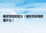 锚定效应的定义（锚定效应指的是什么）