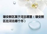 雄安新区属于河北哪里（雄安新区在河北哪个市）