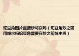 蛇豆角图片直接炒可以吗（蛇豆角炒之前用焯水吗蛇豆角需要在炒之前焯水吗）