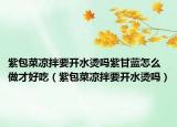 紫包菜凉拌要开水烫吗紫甘蓝怎么做才好吃（紫包菜凉拌要开水烫吗）
