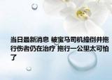 当日最新消息 被宝马司机撞倒并拖行伤者仍在治疗 拖行一公里太可怕了