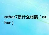 other7是什么材质（other）