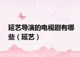延艺导演的电视剧有哪些（延艺）