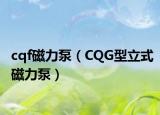 cqf磁力泵（CQG型立式磁力泵）