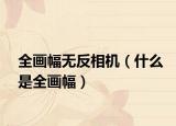 全画幅无反相机（什么是全画幅）