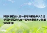 阿里P职位的大佬一般年薪都是多少介绍(阿里P职位的大佬一般年薪都是多少详细情况如何)