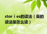 storⅰes的读法（橤的读法橤怎么读）