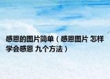 感恩的图片简单（感恩图片 怎样学会感恩 九个方法）