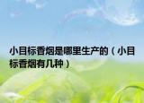小目标香烟是哪里生产的（小目标香烟有几种）