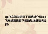 qq飞车端游迅雷下载地址介绍(qq飞车端游迅雷下载地址详细情况如何)