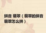 拼音 翡翠（翡翠的拼音翡翠怎么拼）