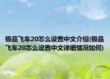 极品飞车20怎么设置中文介绍(极品飞车20怎么设置中文详细情况如何)