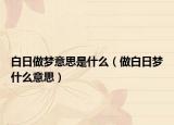 白日做梦意思是什么（做白日梦什么意思）