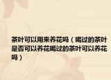 茶叶可以用来养花吗（喝过的茶叶是否可以养花喝过的茶叶可以养花吗）