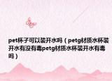 pet杯子可以装开水吗（petg材质水杯装开水有没有毒petg材质水杯装开水有毒吗）