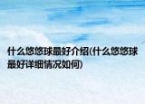 什么悠悠球最好介绍(什么悠悠球最好详细情况如何)