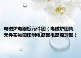 电磁炉电路板元件图（电磁炉图集元件实物图印制电路图电路原理图）