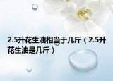 2.5升花生油相当于几斤（2.5升花生油是几斤）