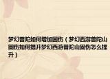 梦幻普陀如何增加固伤（梦幻西游普陀山固伤如何提升梦幻西游普陀山固伤怎么提升）
