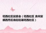 塔西社区居委会（塔西社区 贵州安顺西秀区南街街道塔西社区）