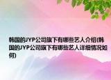 韩国的JYP公司旗下有哪些艺人介绍(韩国的JYP公司旗下有哪些艺人详细情况如何)