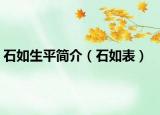 石如生平简介（石如表）