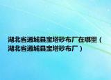 湖北省通城县宝塔砂布厂在哪里（湖北省通城县宝塔砂布厂）