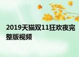 2019天猫双11狂欢夜完整版视频