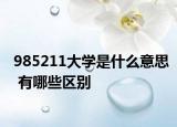 985211大学是什么意思 有哪些区别
