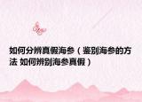 如何分辨真假海参（鉴别海参的方法 如何辨别海参真假）