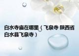 白水寺庙在哪里（飞泉寺 陕西省白水县飞泉寺）