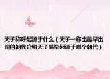 天子称呼起源于什么（天子一称出最早出现的朝代介绍天子最早起源于哪个朝代）