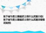 地下城与勇士黑暗武士用什么武器介绍(地下城与勇士黑暗武士用什么武器详细情况如何)
