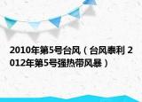 2010年第5号台风（台风泰利 2012年第5号强热带风暴）