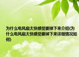 为什么电风扇太快感觉要掉下来介绍(为什么电风扇太快感觉要掉下来详细情况如何)