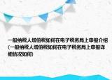 一般纳税人增值税如何在电子税务局上申报介绍(一般纳税人增值税如何在电子税务局上申报详细情况如何)