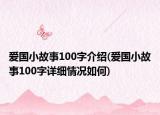 爱国小故事100字介绍(爱国小故事100字详细情况如何)